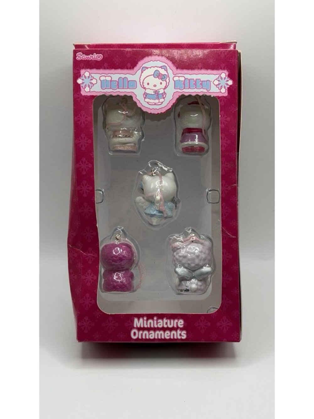 2007 Sanrio HELLO KITTY Miniature‎ Holiday Ornaments Set of 5 - Picture 3 of 4